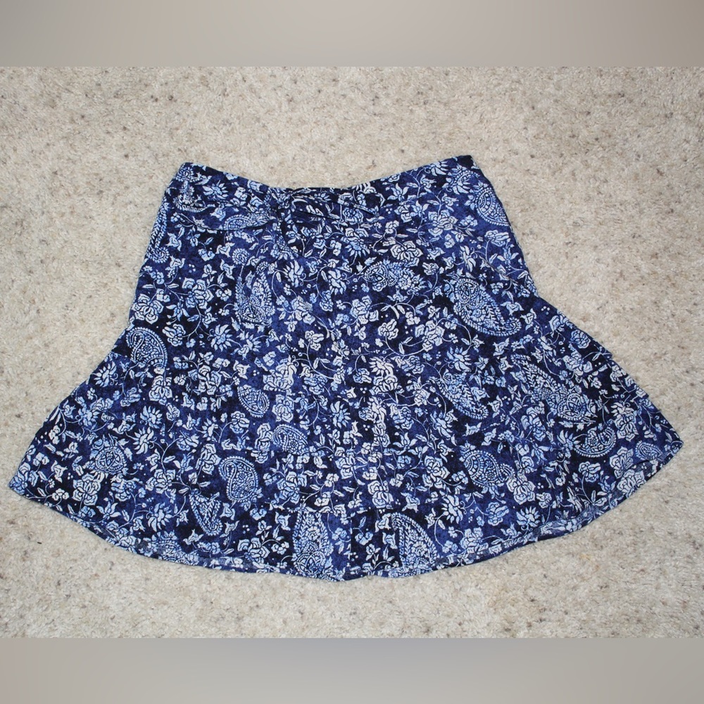 Blue mini skirt
